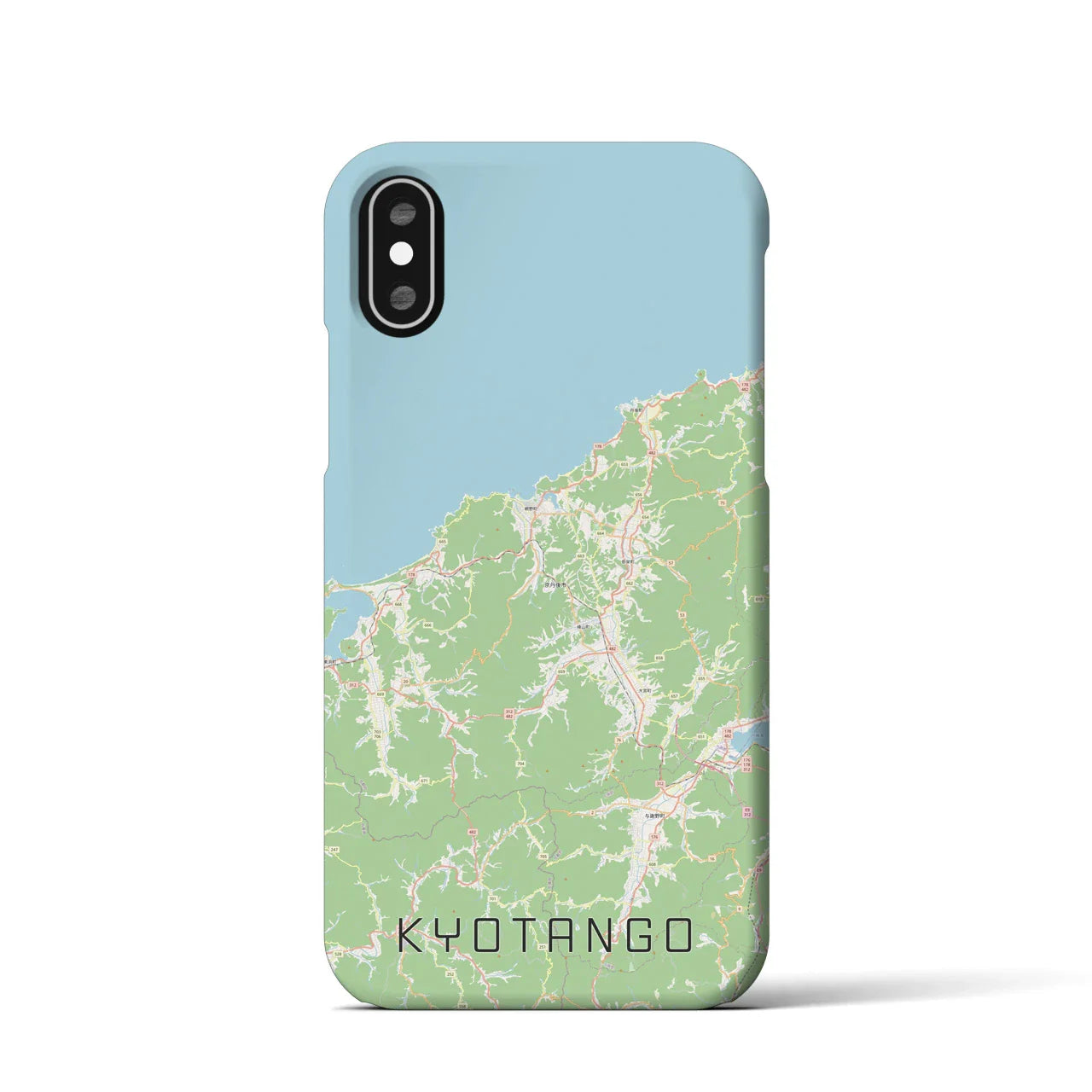 【京丹後(京都府)】地図柄iPhoneケース(バックカバータイプ)