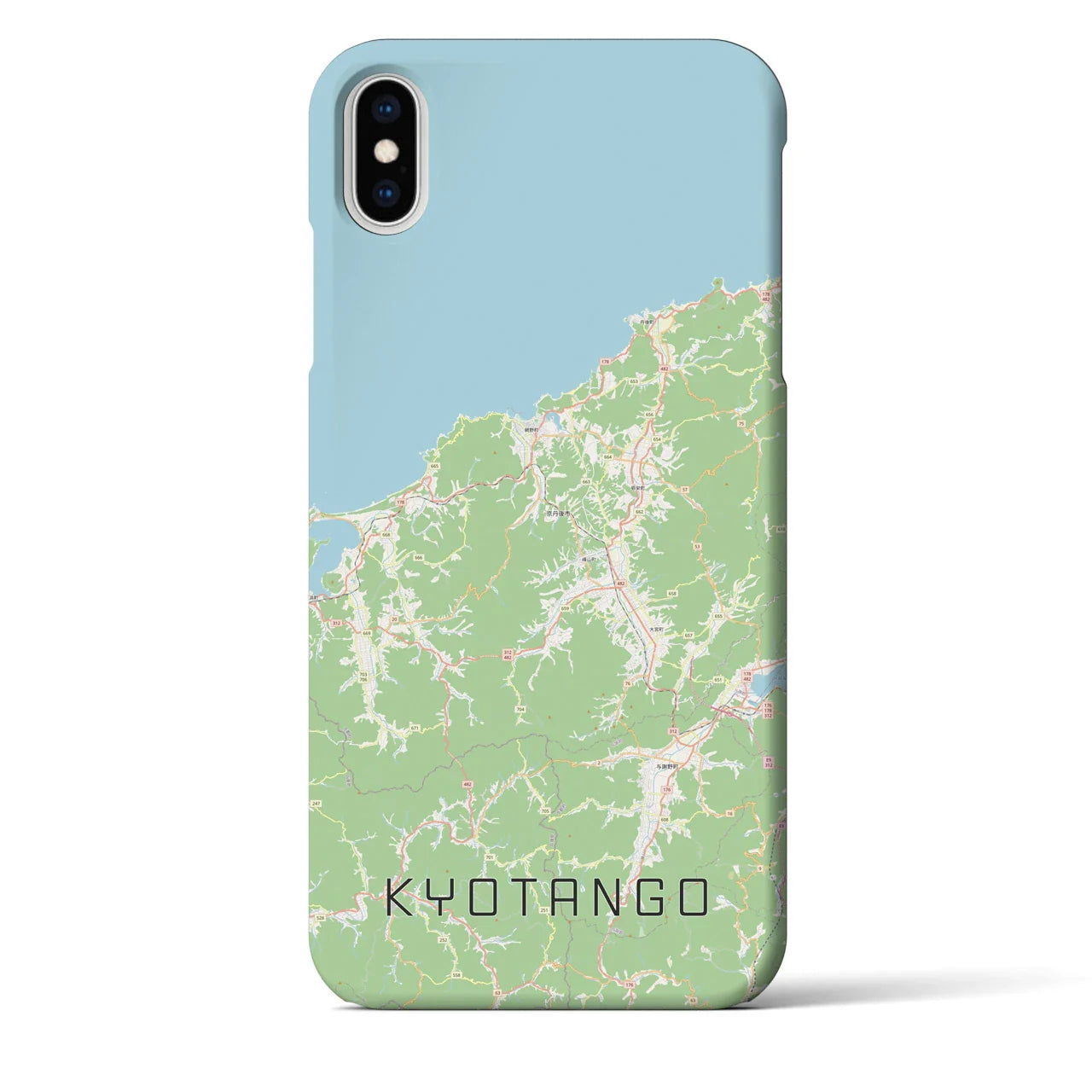 【京丹後(京都府)】地図柄iPhoneケース(バックカバータイプ)