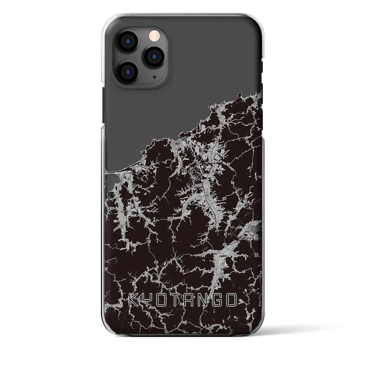 【京丹後(京都府)】地図柄iPhoneケース(クリアタイプ)