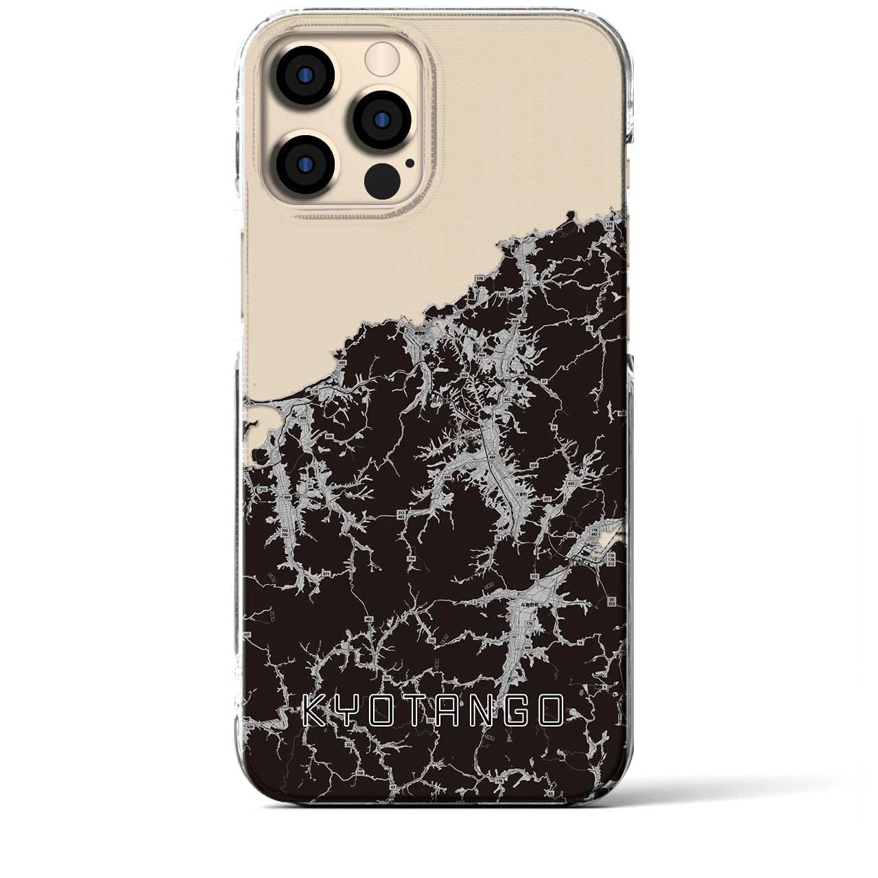 【京丹後(京都府)】地図柄iPhoneケース(クリアタイプ)