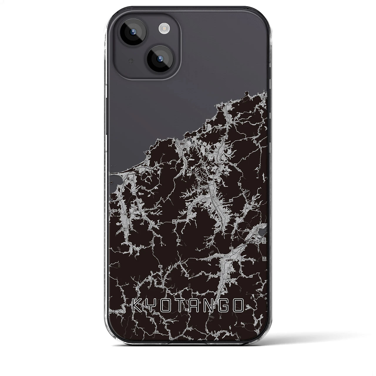 【京丹後(京都府)】地図柄iPhoneケース(クリアタイプ)