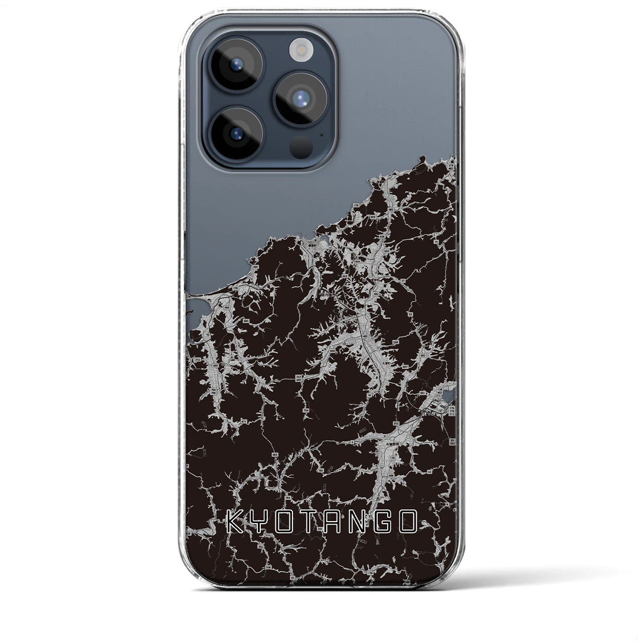 【京丹後(京都府)】地図柄iPhoneケース(クリアタイプ)