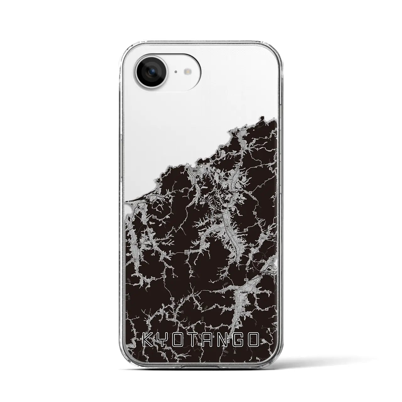 【京丹後(京都府)】地図柄iPhoneケース(クリアタイプ)