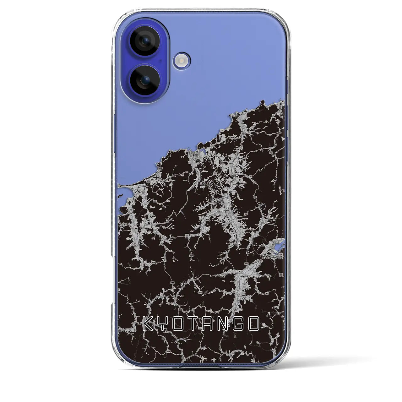 【京丹後(京都府)】地図柄iPhoneケース(クリアタイプ)