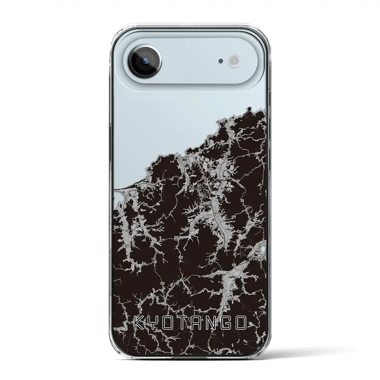 【京丹後(京都府)】地図柄iPhoneケース(クリアタイプ)