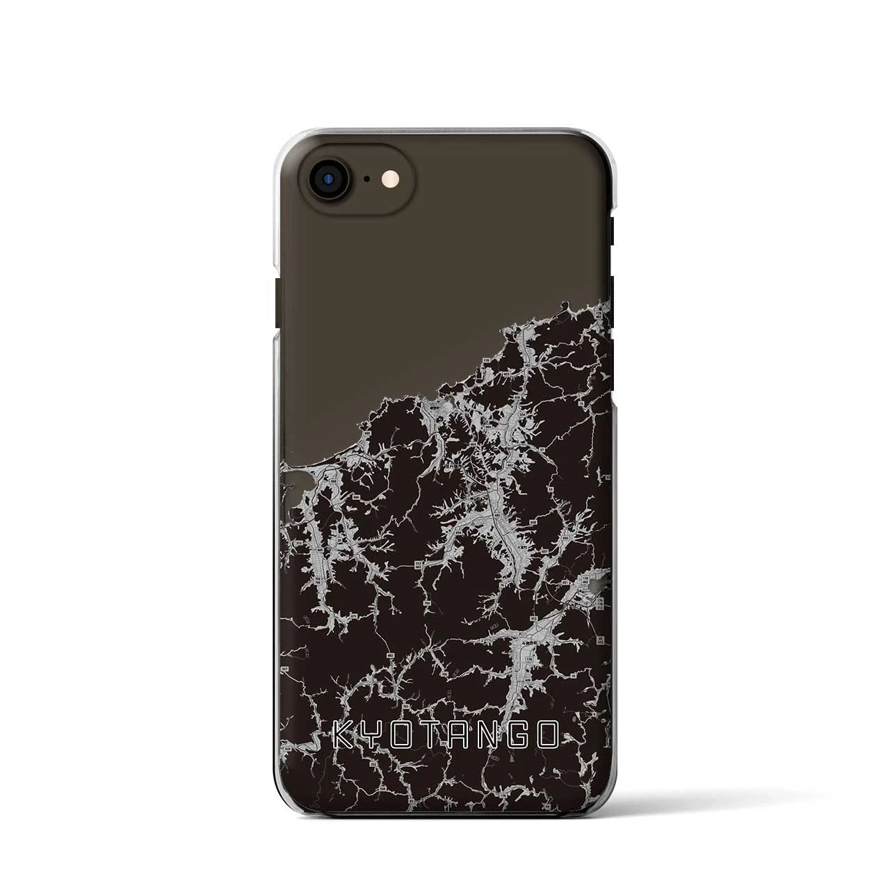 【京丹後(京都府)】地図柄iPhoneケース(クリアタイプ)