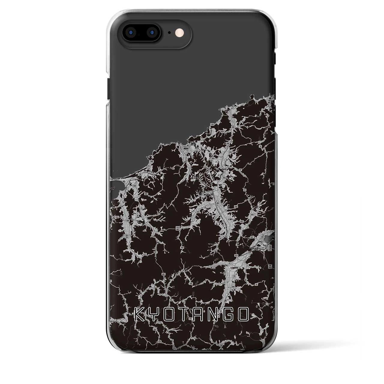 【京丹後(京都府)】地図柄iPhoneケース(クリアタイプ)