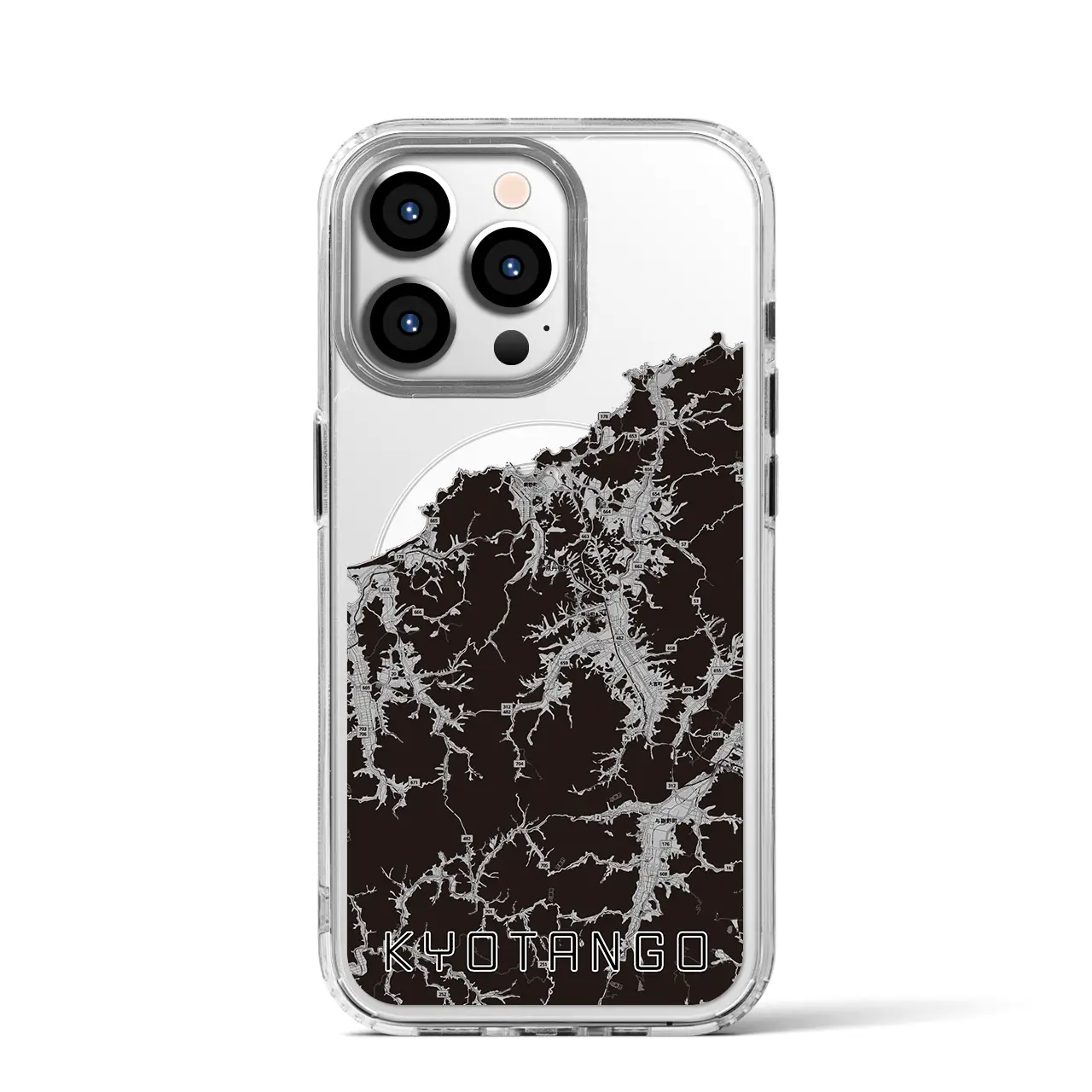 【京丹後(京都府)】地図柄iPhoneケース(MagSafeタイプ)