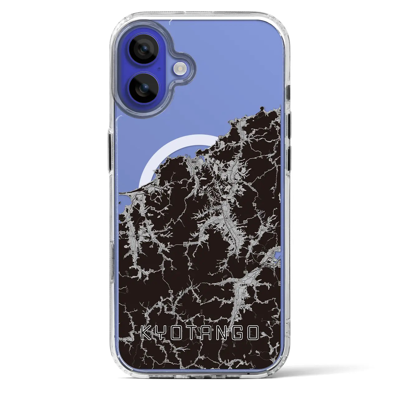 【京丹後(京都府)】地図柄iPhoneケース(MagSafeタイプ)