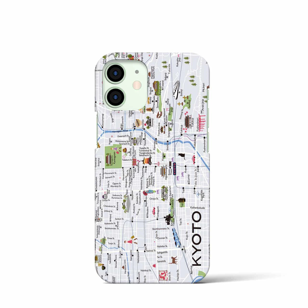 【京都】イラストマップiPhoneケース(バックカバータイプ)