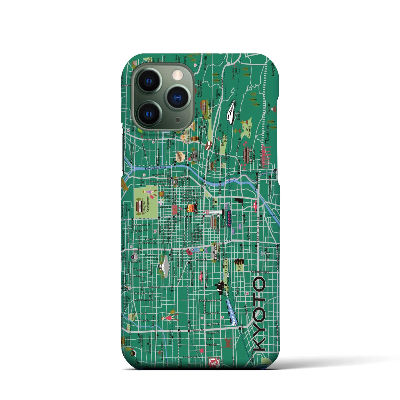 【京都】イラストマップiPhoneケース(バックカバータイプ)