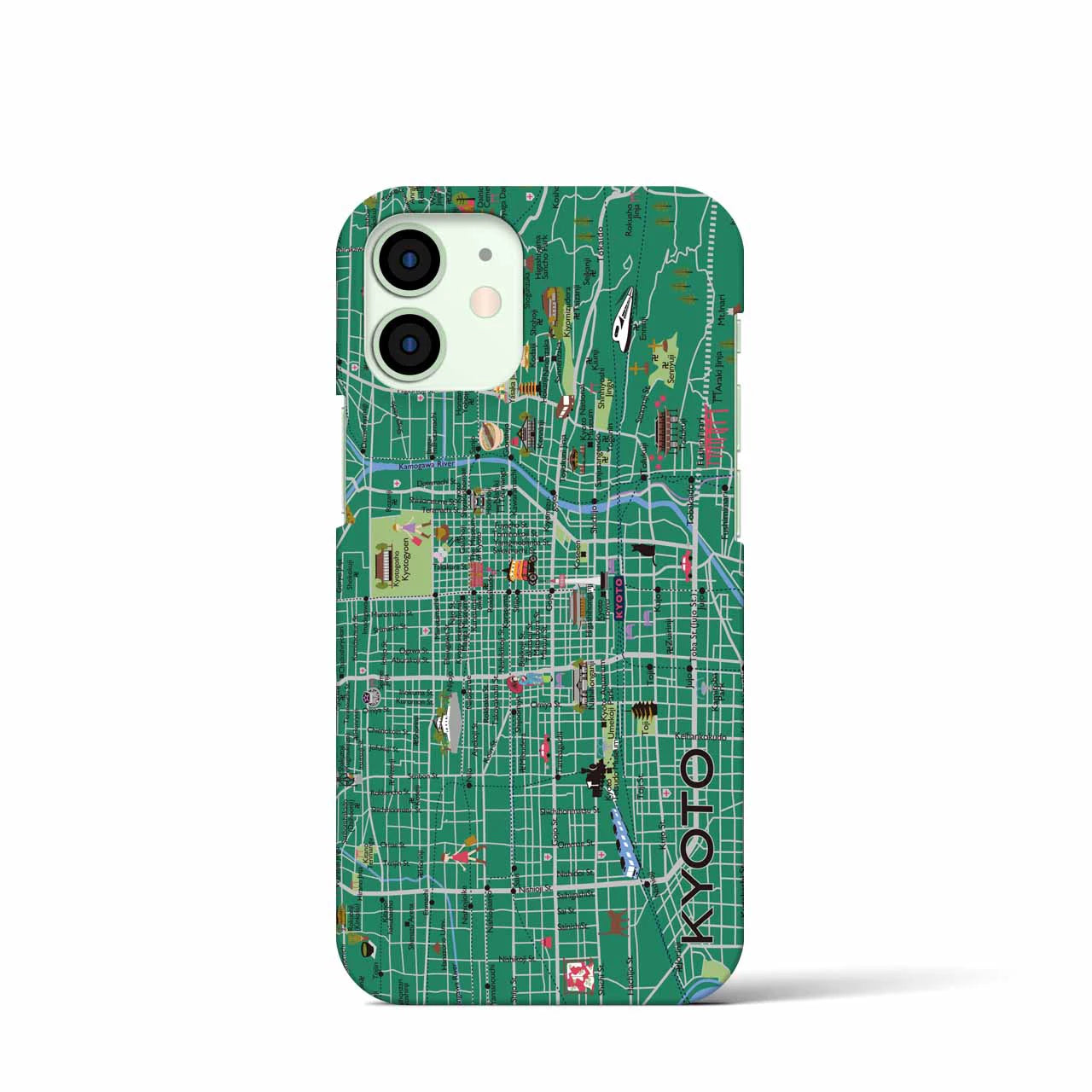 【京都】イラストマップiPhoneケース(バックカバータイプ)