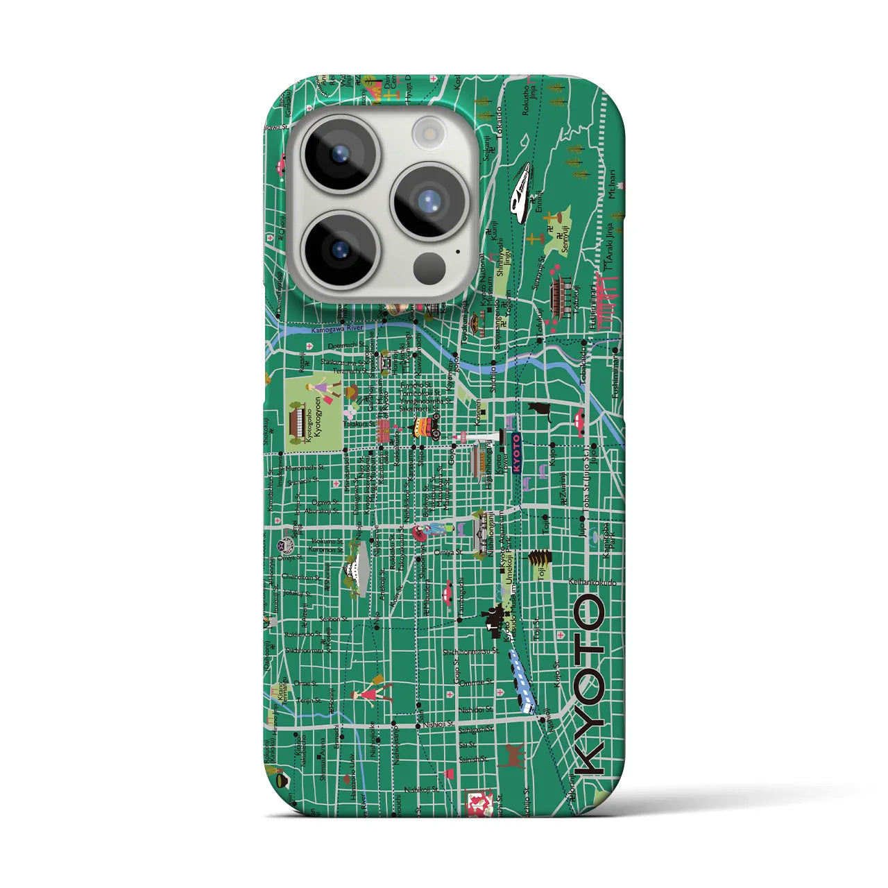 【京都】イラストマップiPhoneケース(バックカバータイプ)