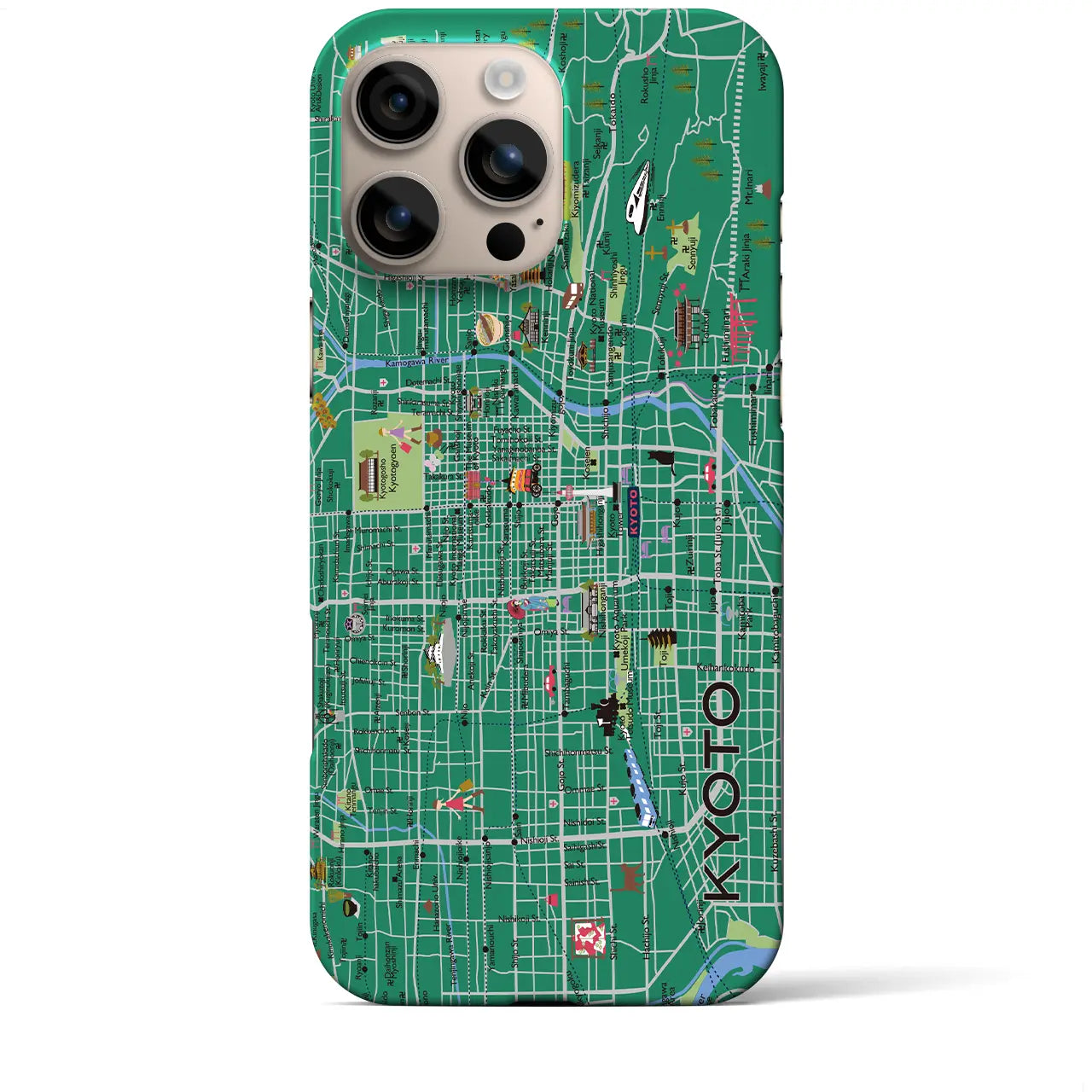 【京都】イラストマップiPhoneケース(バックカバータイプ)