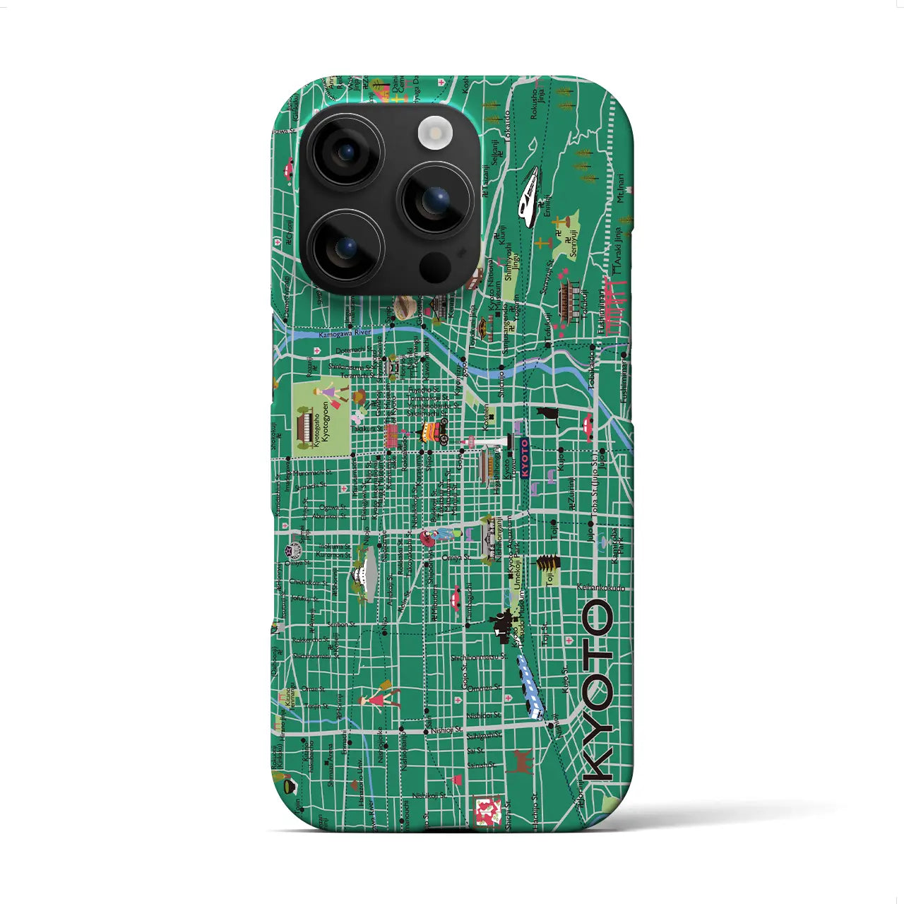 【京都】イラストマップiPhoneケース(バックカバータイプ)