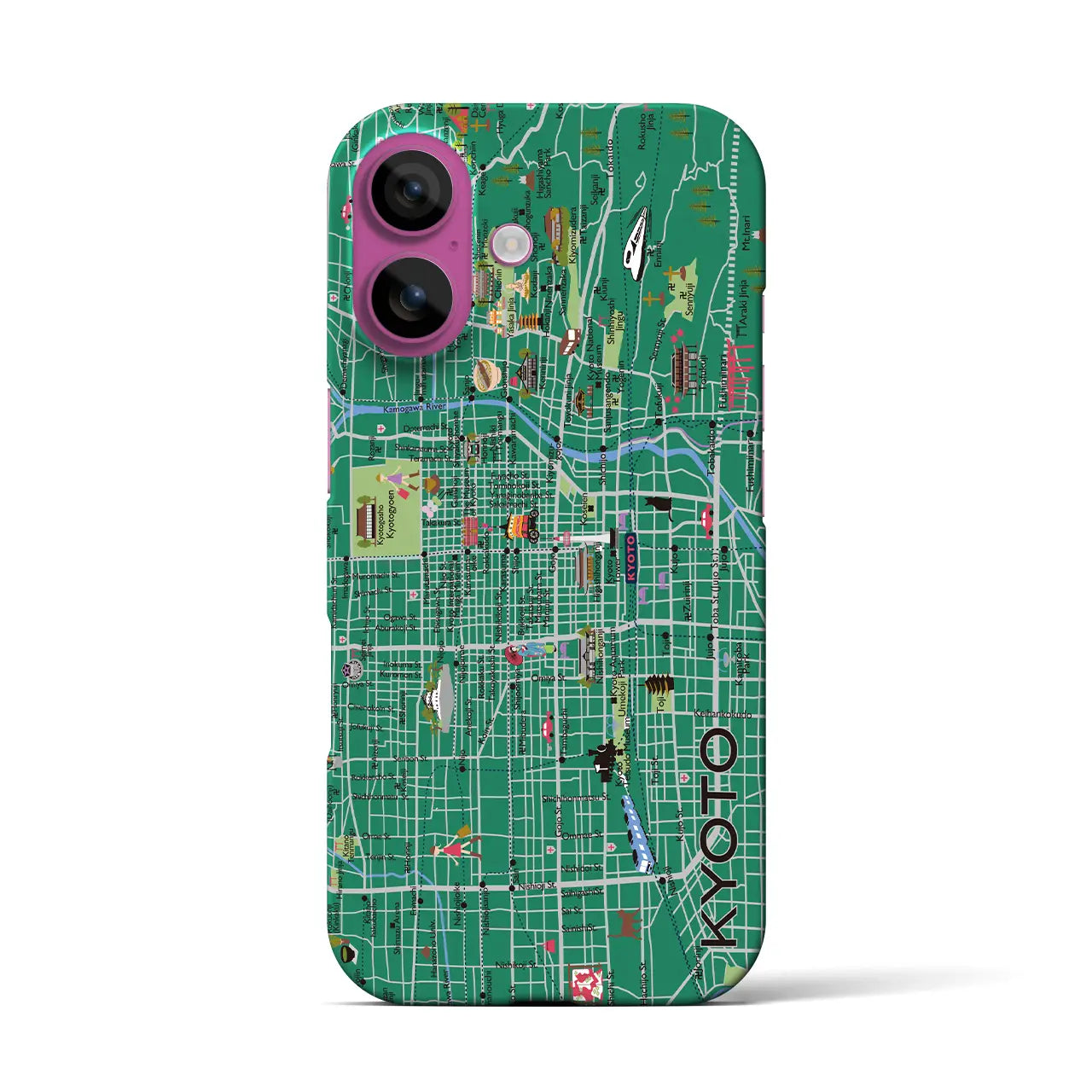 【京都】イラストマップiPhoneケース(バックカバータイプ)