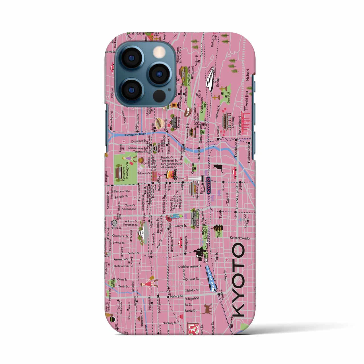 【京都】イラストマップiPhoneケース(バックカバータイプ)
