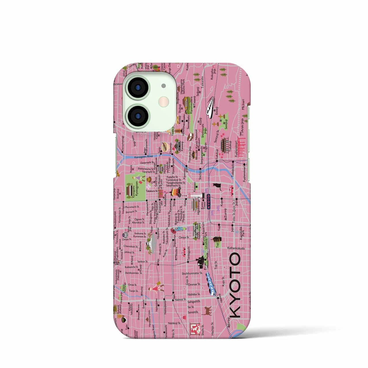 【京都】イラストマップiPhoneケース(バックカバータイプ)