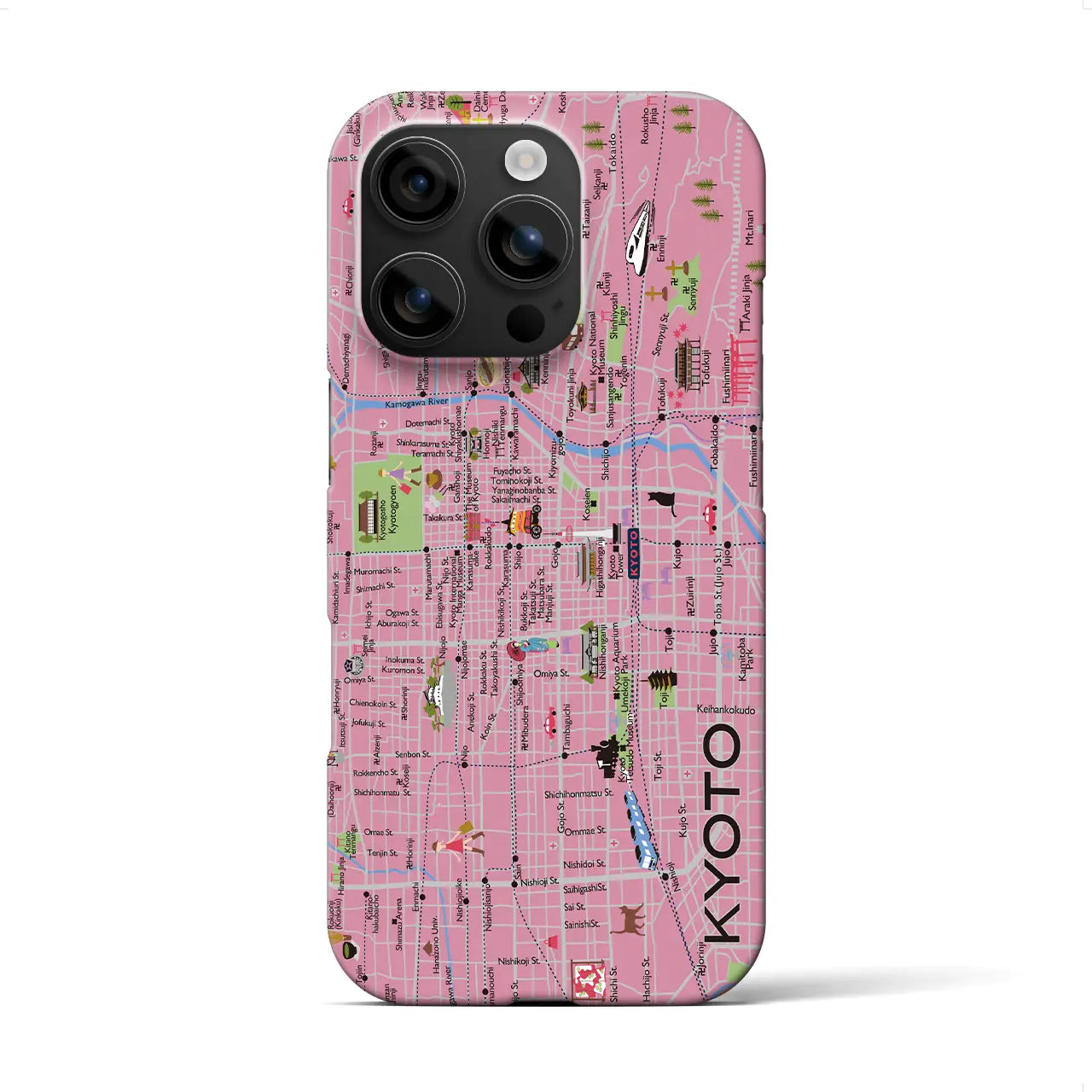 【京都】イラストマップiPhoneケース(バックカバータイプ)