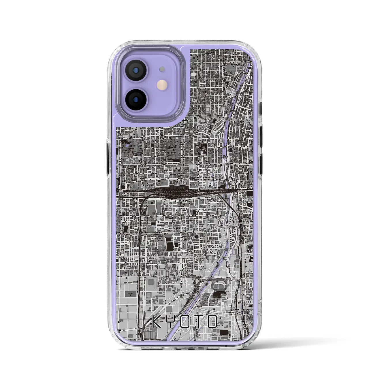 【京都2(京都府)】地図柄iPhoneケース(MagSafeタイプ)