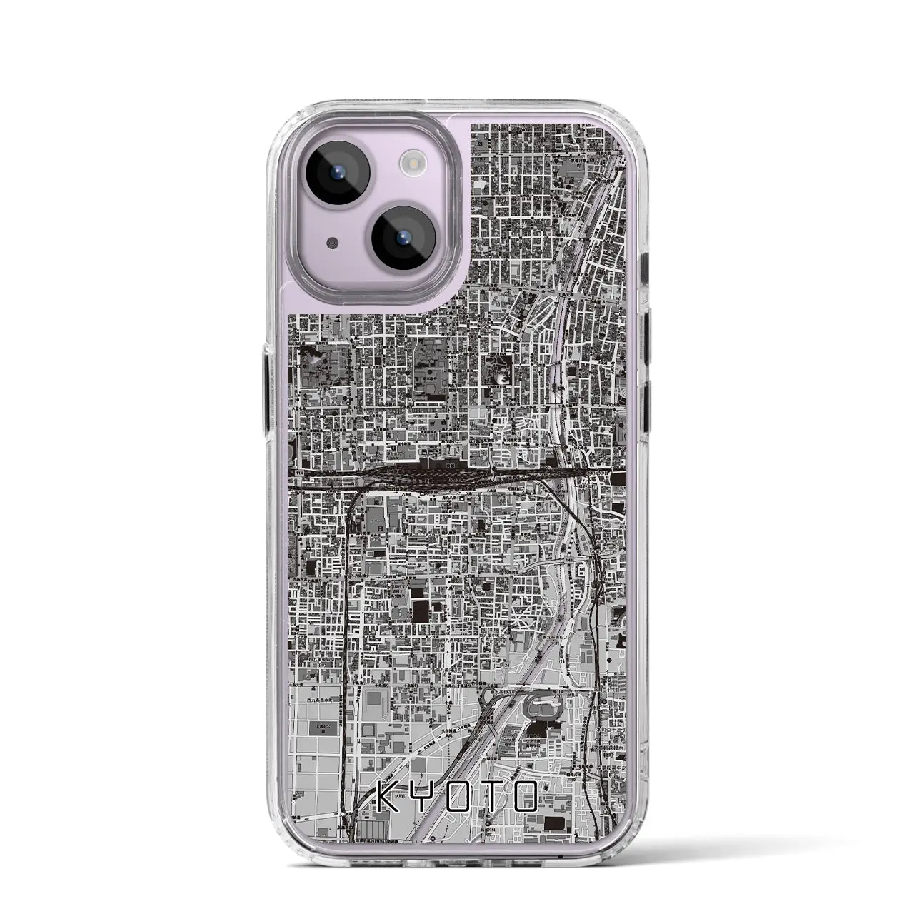 【京都2(京都府)】地図柄iPhoneケース(MagSafeタイプ)