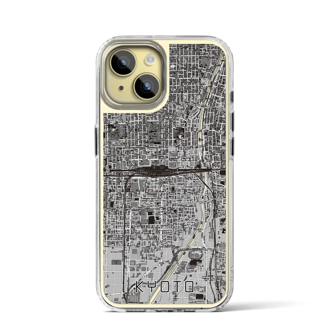 【京都2(京都府)】地図柄iPhoneケース(MagSafeタイプ)