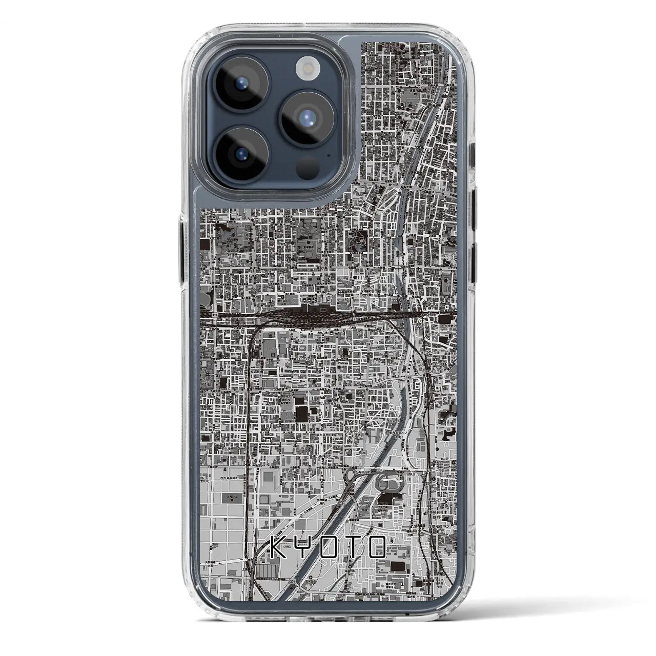 【京都2(京都府)】地図柄iPhoneケース(MagSafeタイプ)