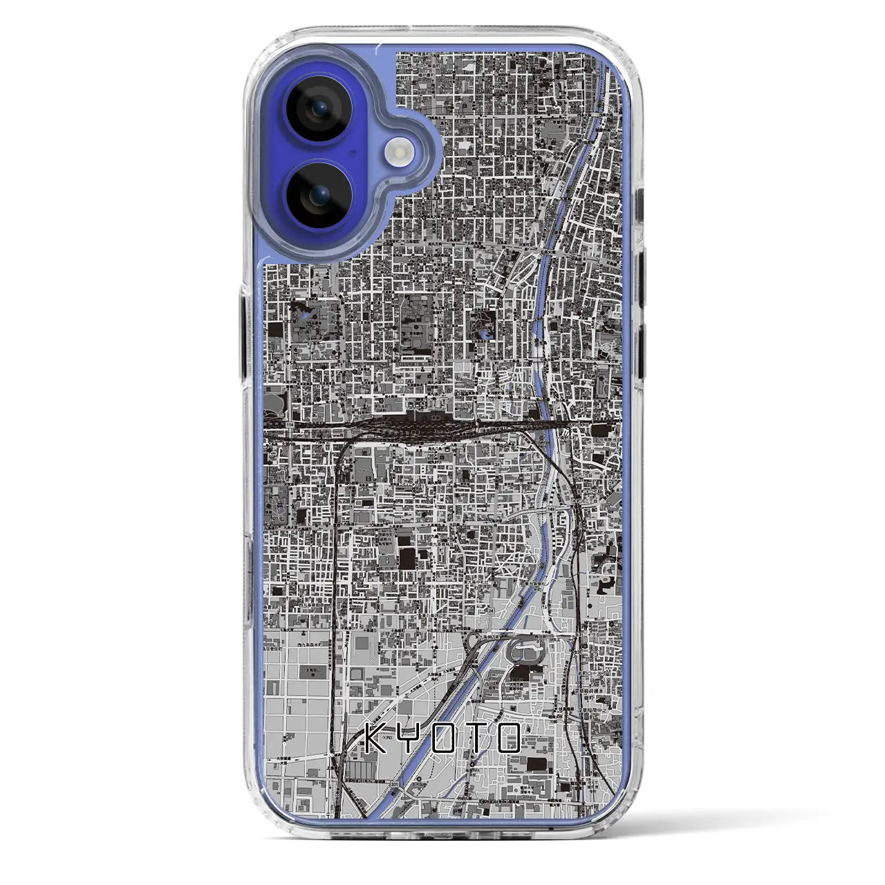 【京都2(京都府)】地図柄iPhoneケース(MagSafeタイプ)