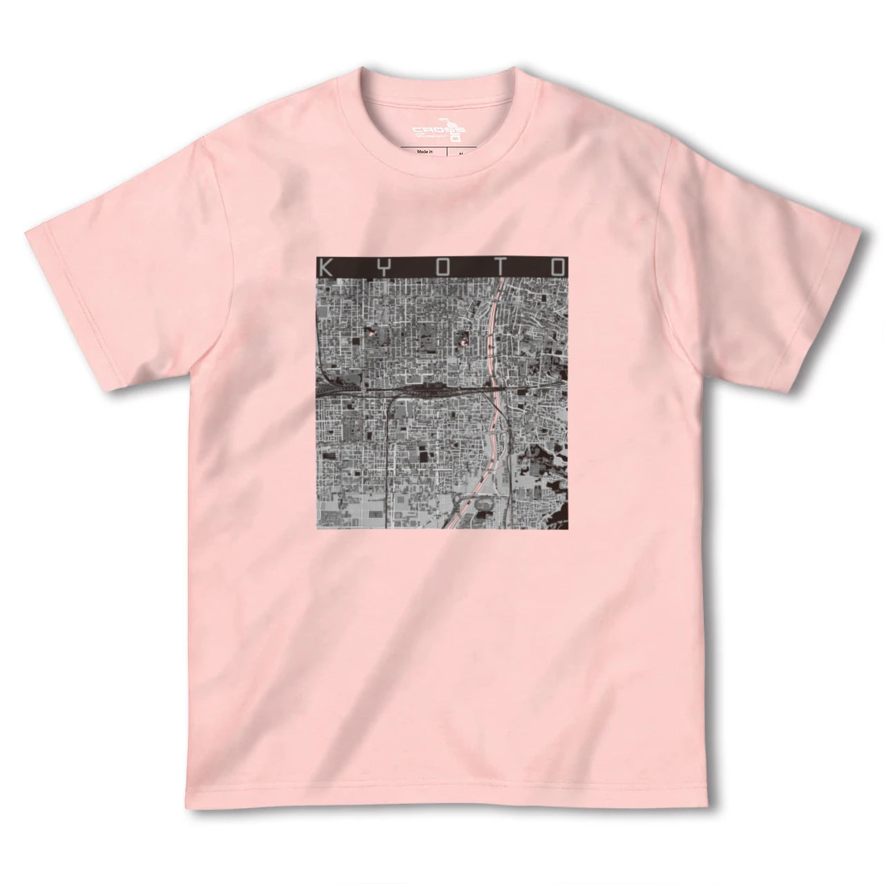 【京都2(京都府)】地図柄ヘビーウェイトTシャツ