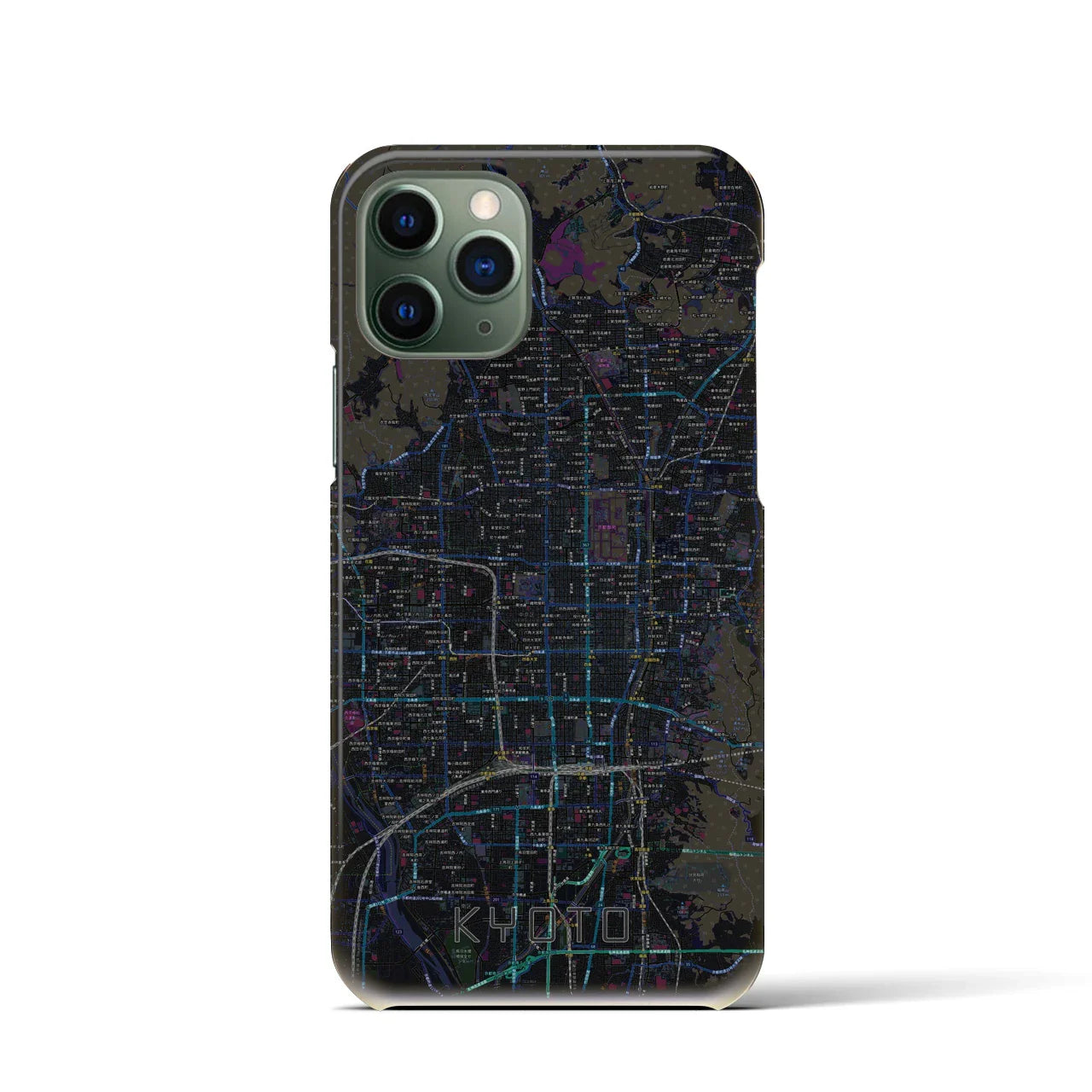 【京都(京都府)】地図柄iPhoneケース(バックカバータイプ)