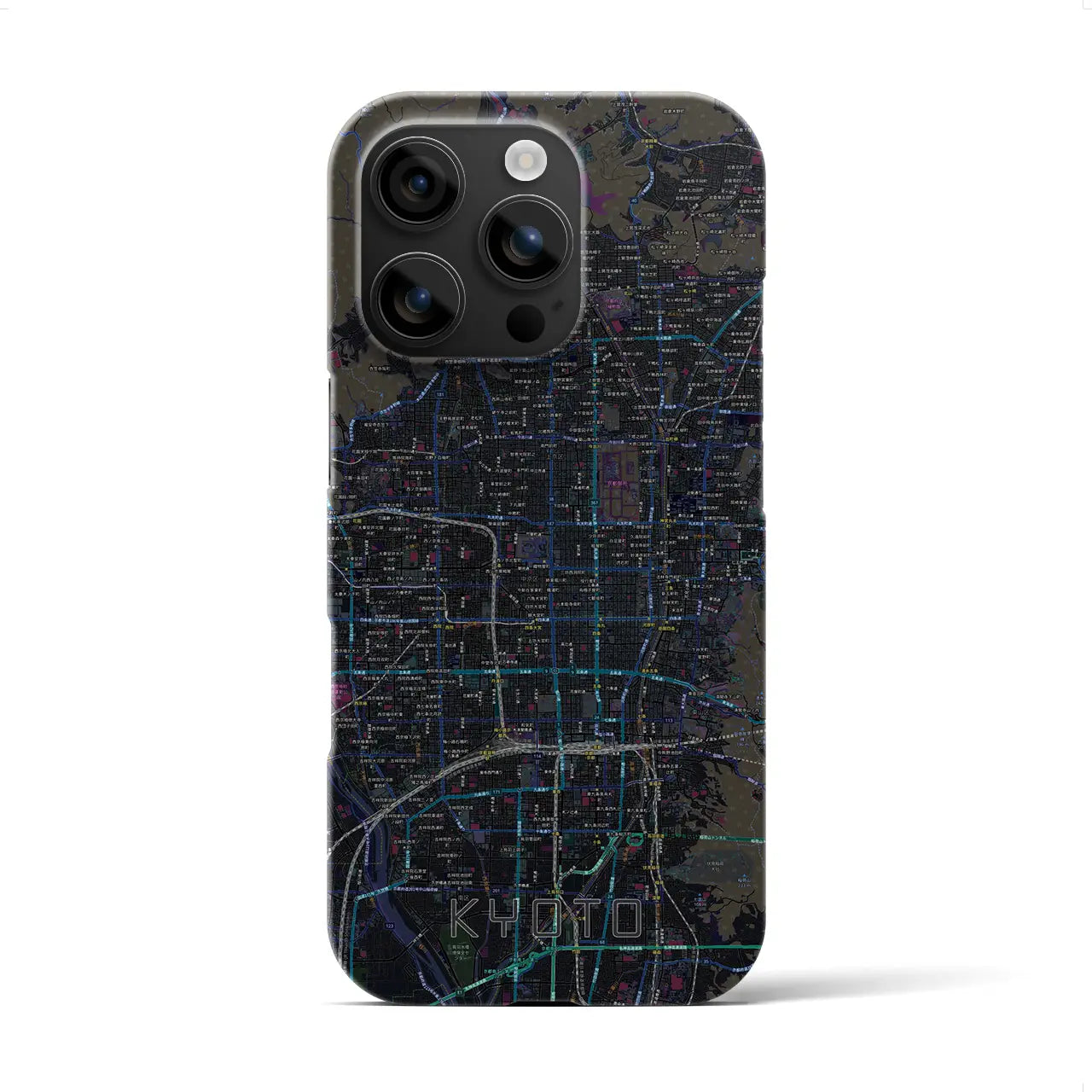 【京都(京都府)】地図柄iPhoneケース(バックカバータイプ)