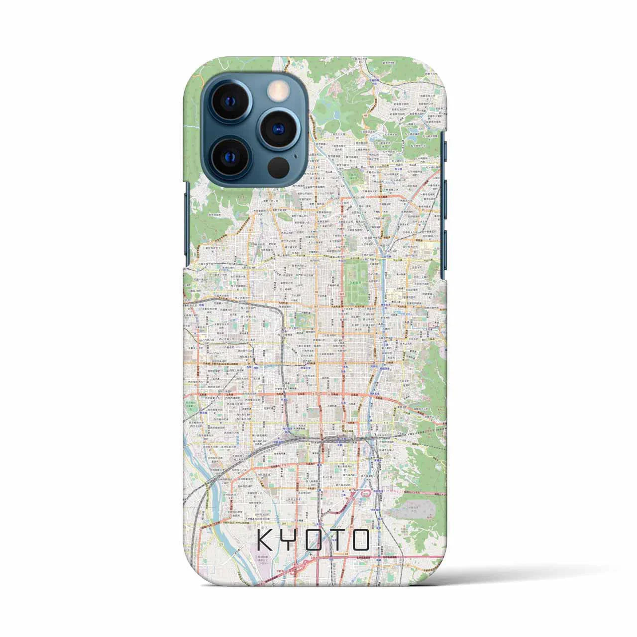 【京都(京都府)】地図柄iPhoneケース(バックカバータイプ)