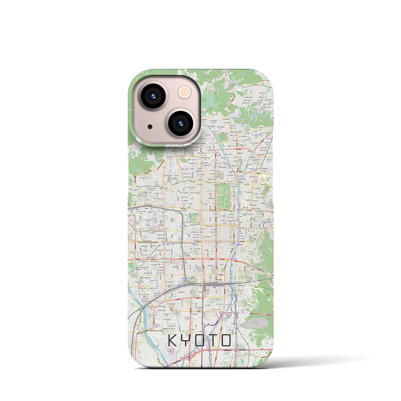 【京都(京都府)】地図柄iPhoneケース(バックカバータイプ)