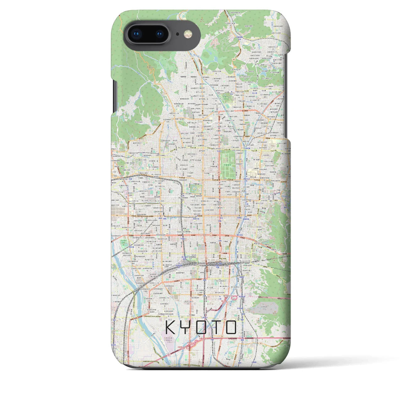 【京都(京都府)】地図柄iPhoneケース(バックカバータイプ)