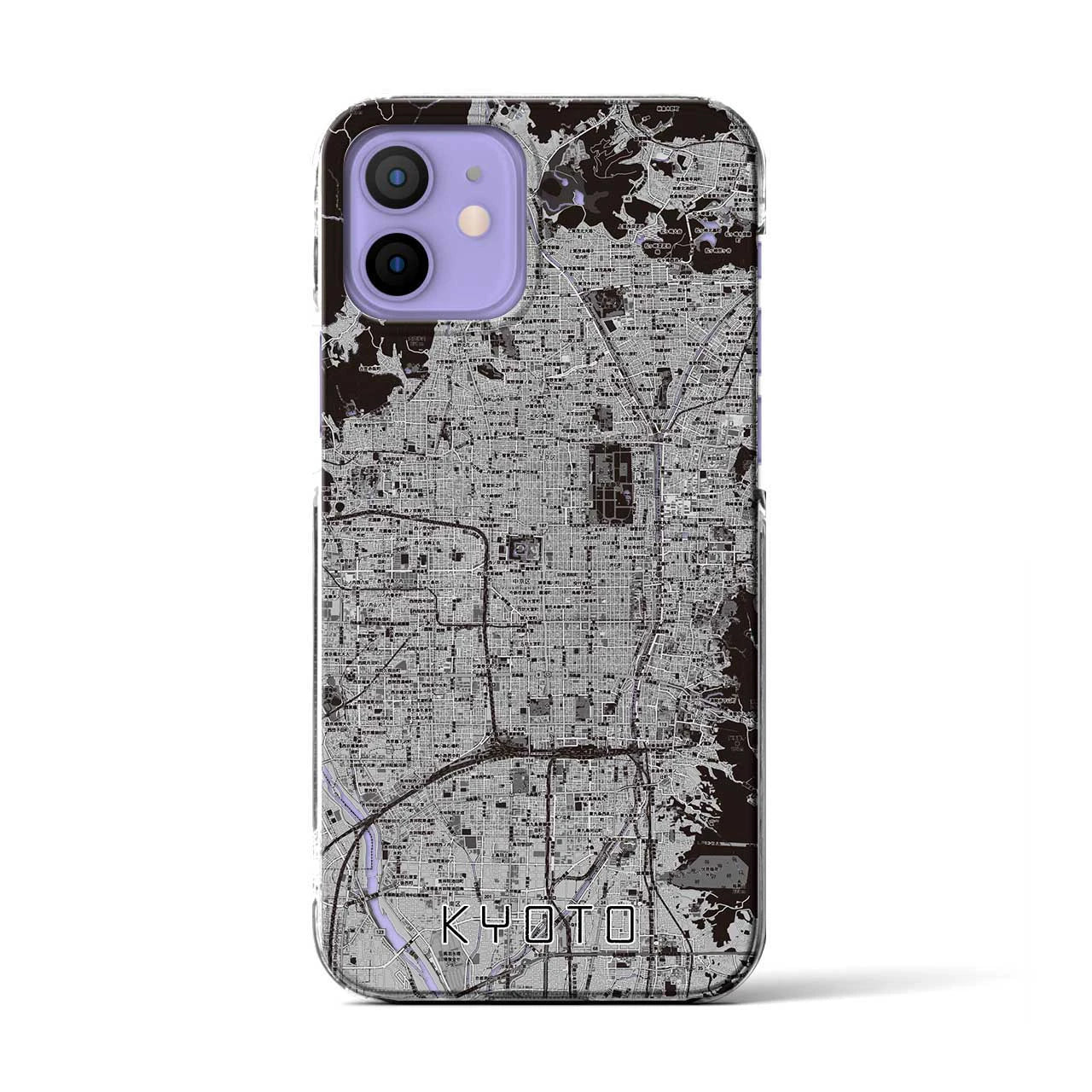 【京都(京都府)】地図柄iPhoneケース(クリアタイプ)