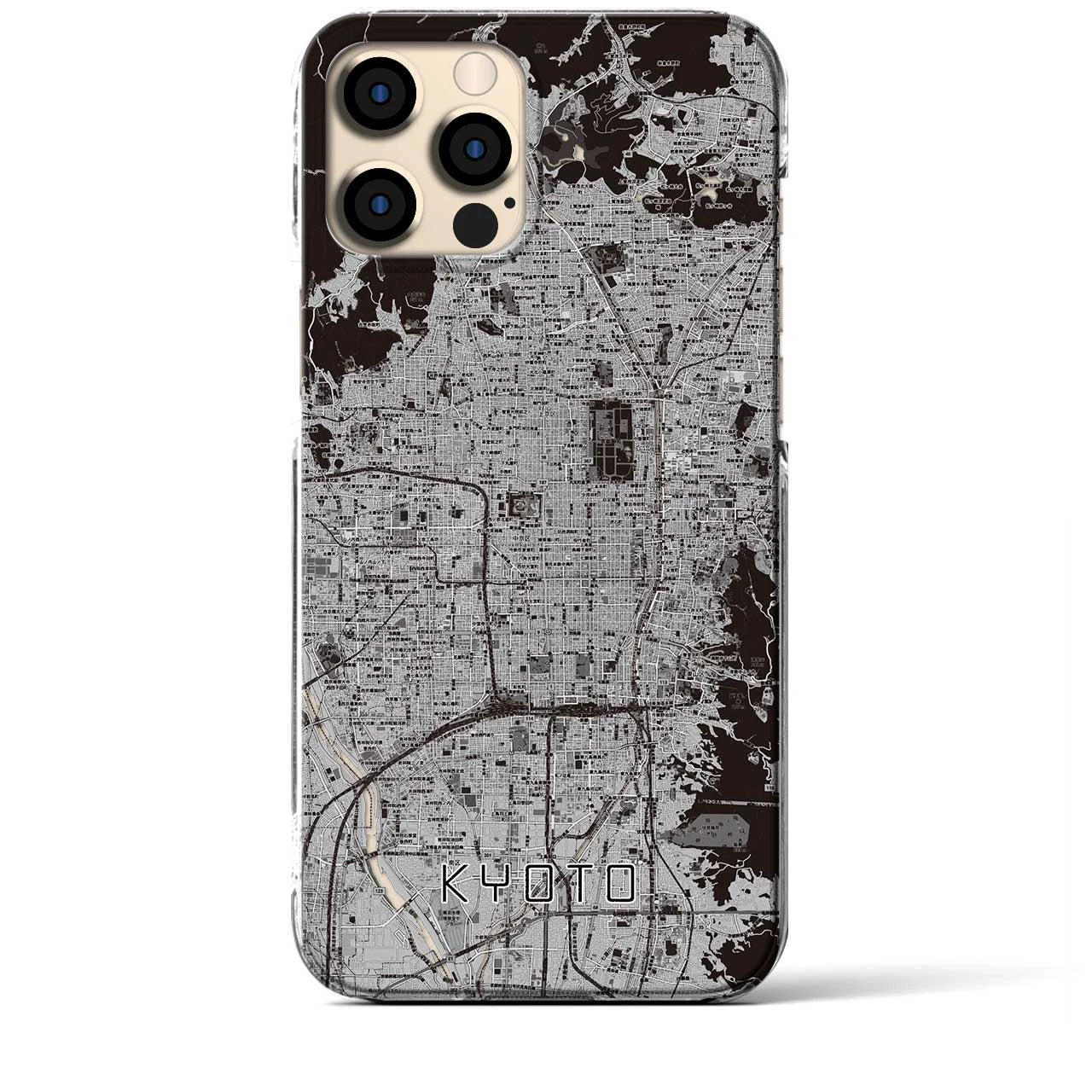 【京都(京都府)】地図柄iPhoneケース(クリアタイプ)