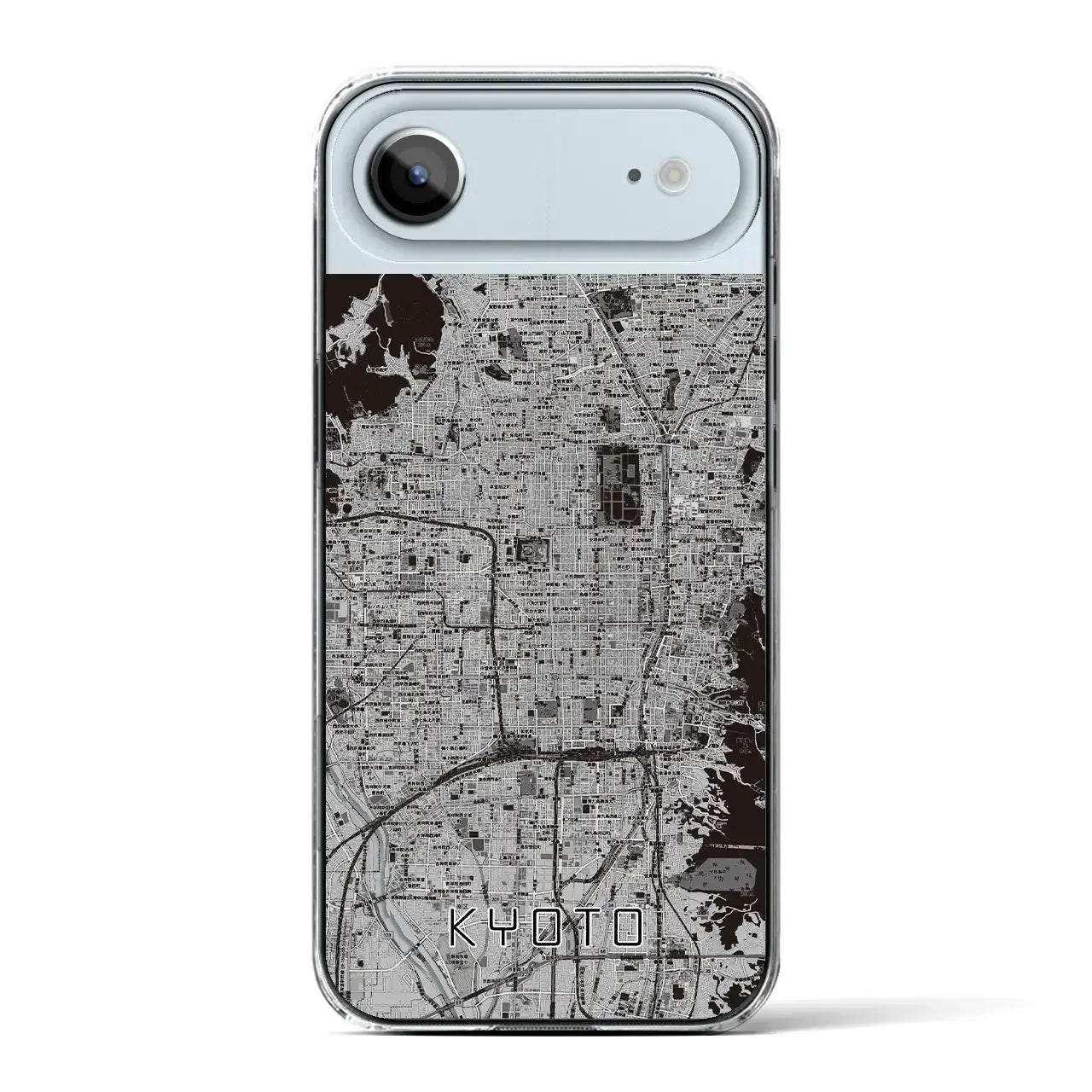 【京都(京都府)】地図柄iPhoneケース(クリアタイプ)
