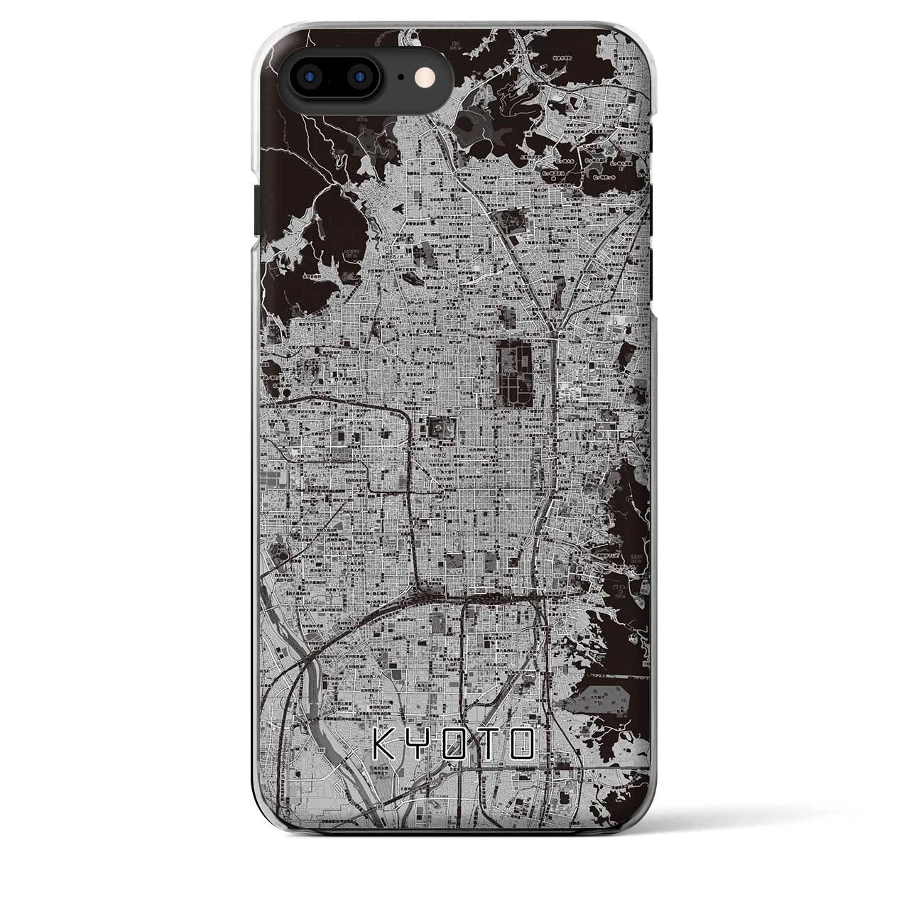 【京都(京都府)】地図柄iPhoneケース(クリアタイプ)