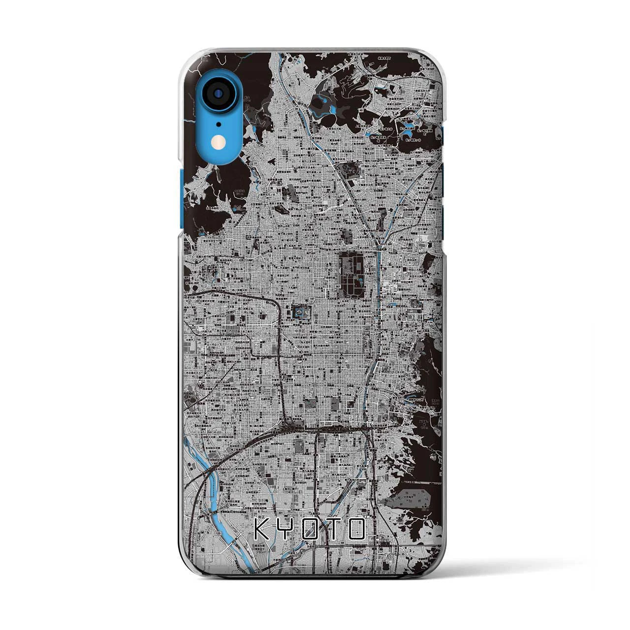 【京都(京都府)】地図柄iPhoneケース(クリアタイプ)