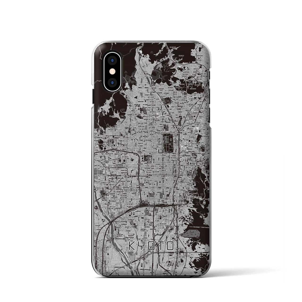 【京都(京都府)】地図柄iPhoneケース(クリアタイプ)