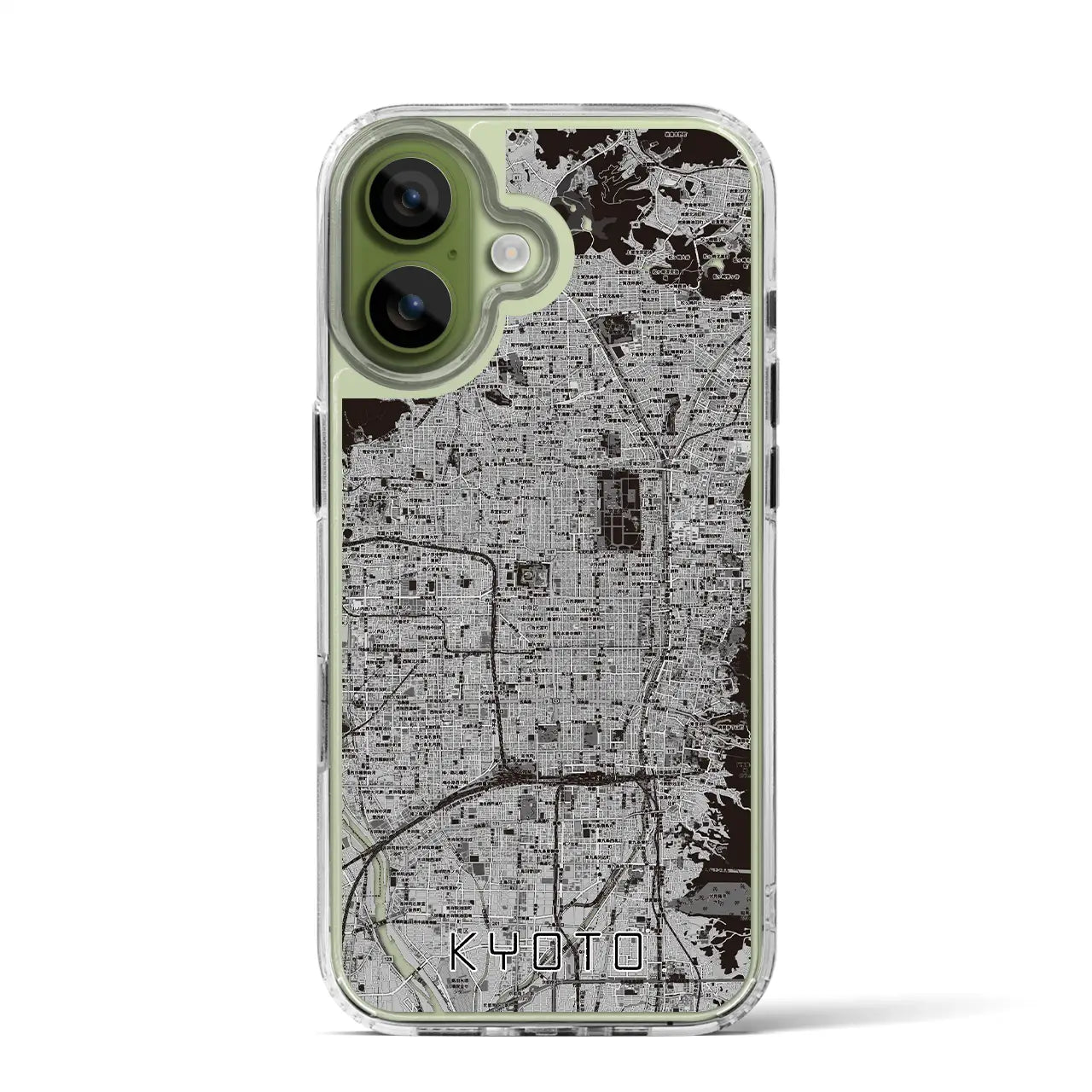 【京都(京都府)】地図柄iPhoneケース(MagSafeタイプ)