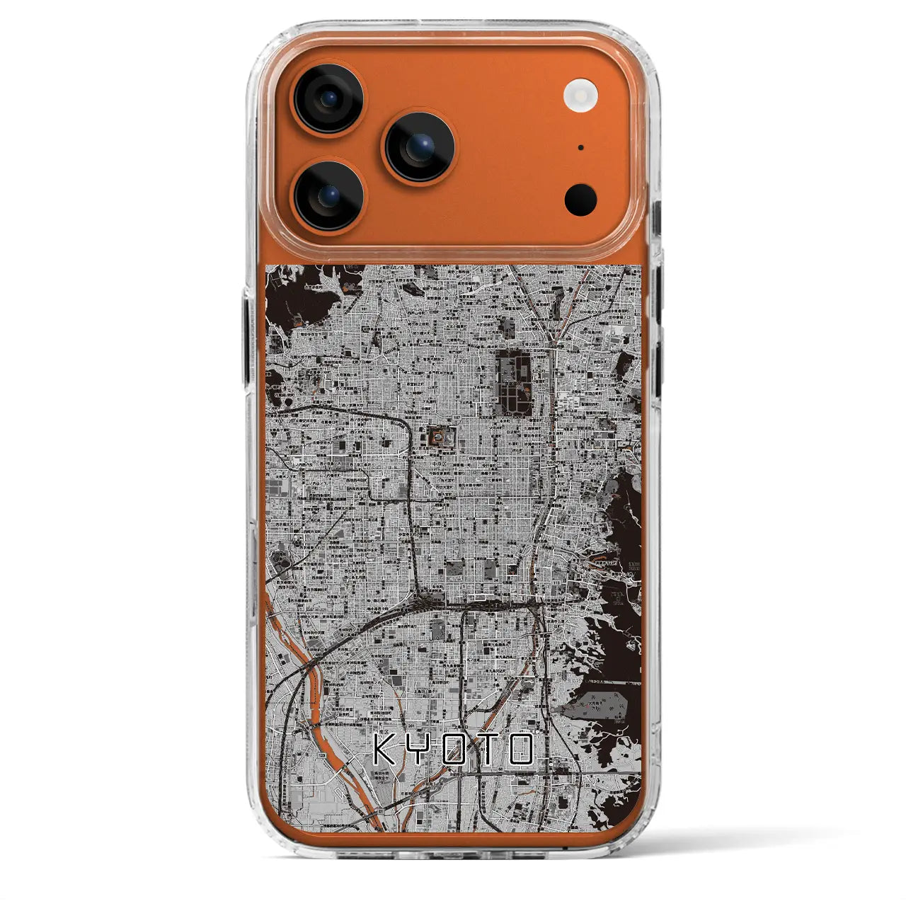 【京都(京都府)】地図柄iPhoneケース(MagSafeタイプ)