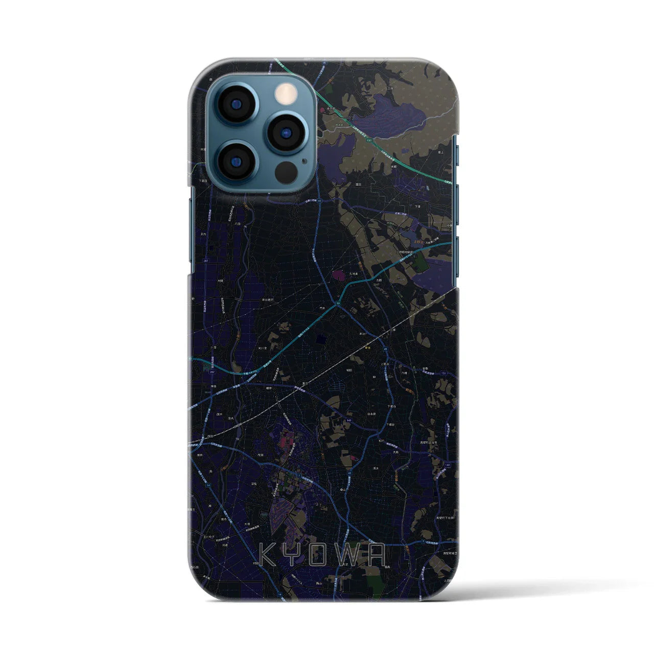 【協和(茨城県)】地図柄iPhoneケース(バックカバータイプ)