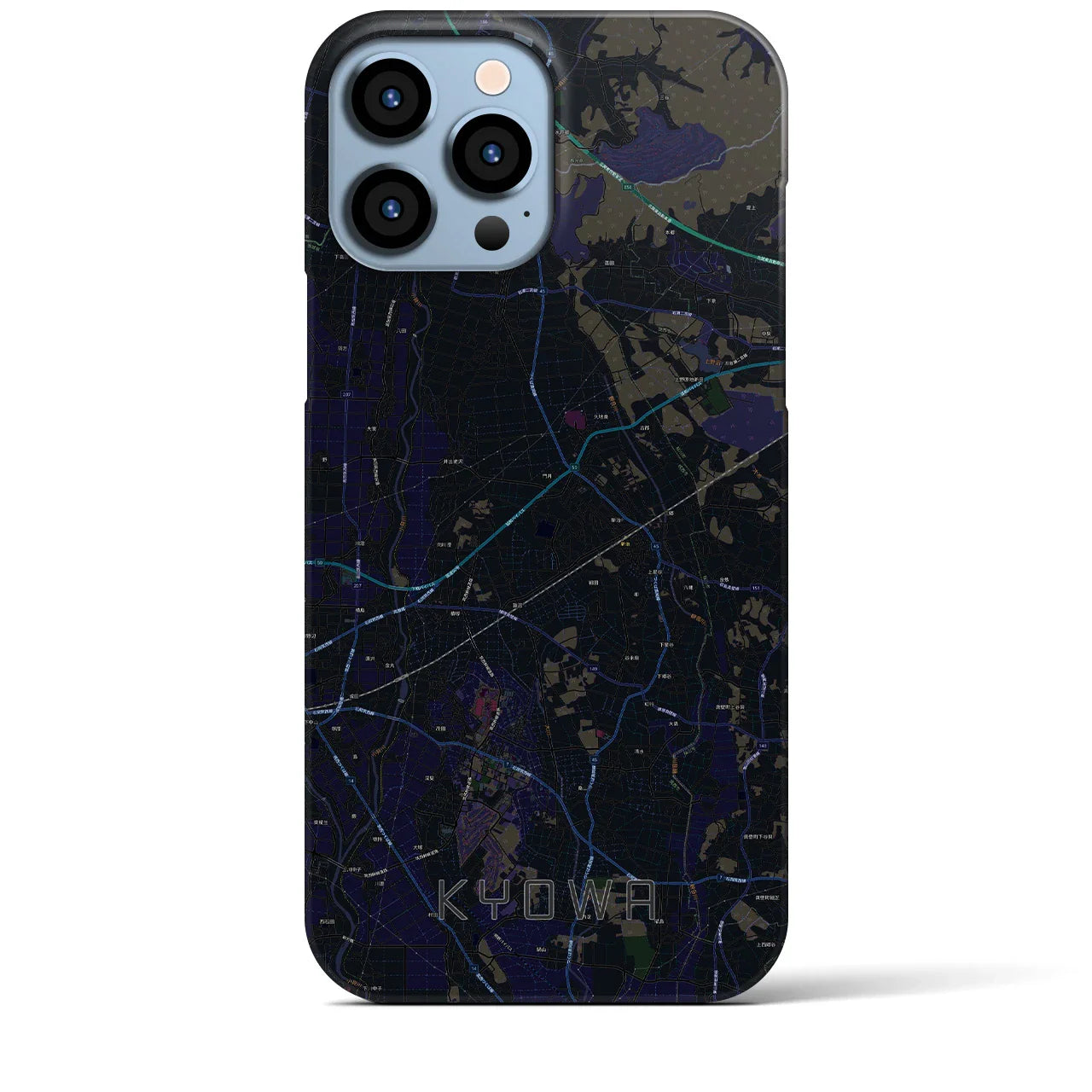 【協和(茨城県)】地図柄iPhoneケース(バックカバータイプ)