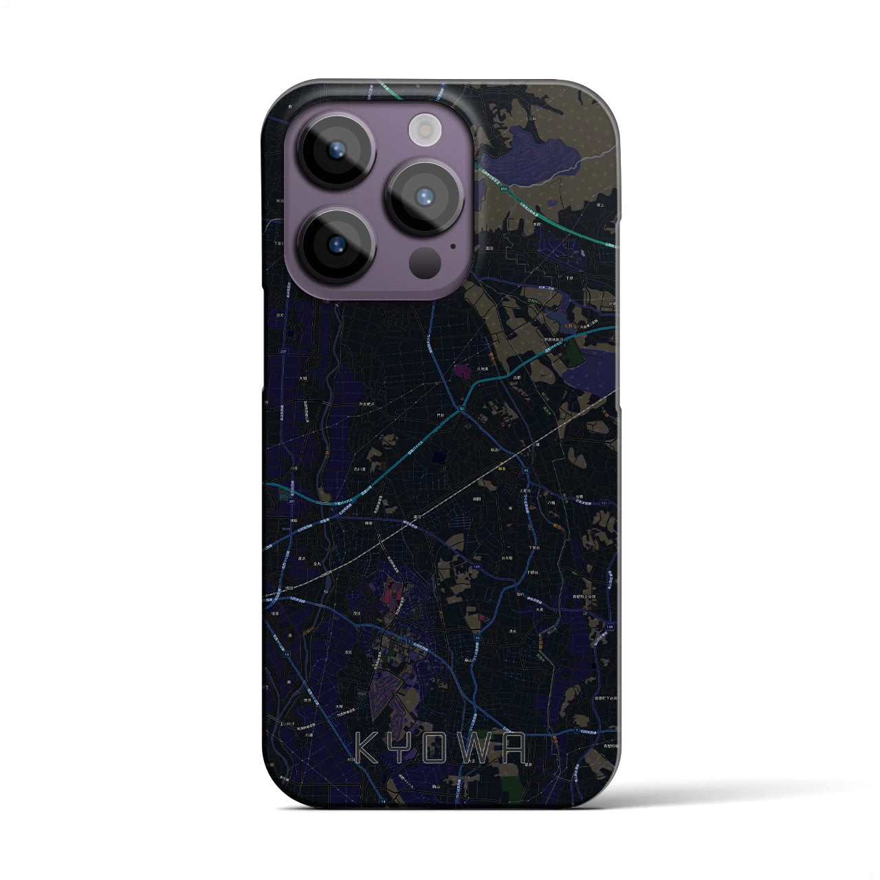 【協和(茨城県)】地図柄iPhoneケース(バックカバータイプ)