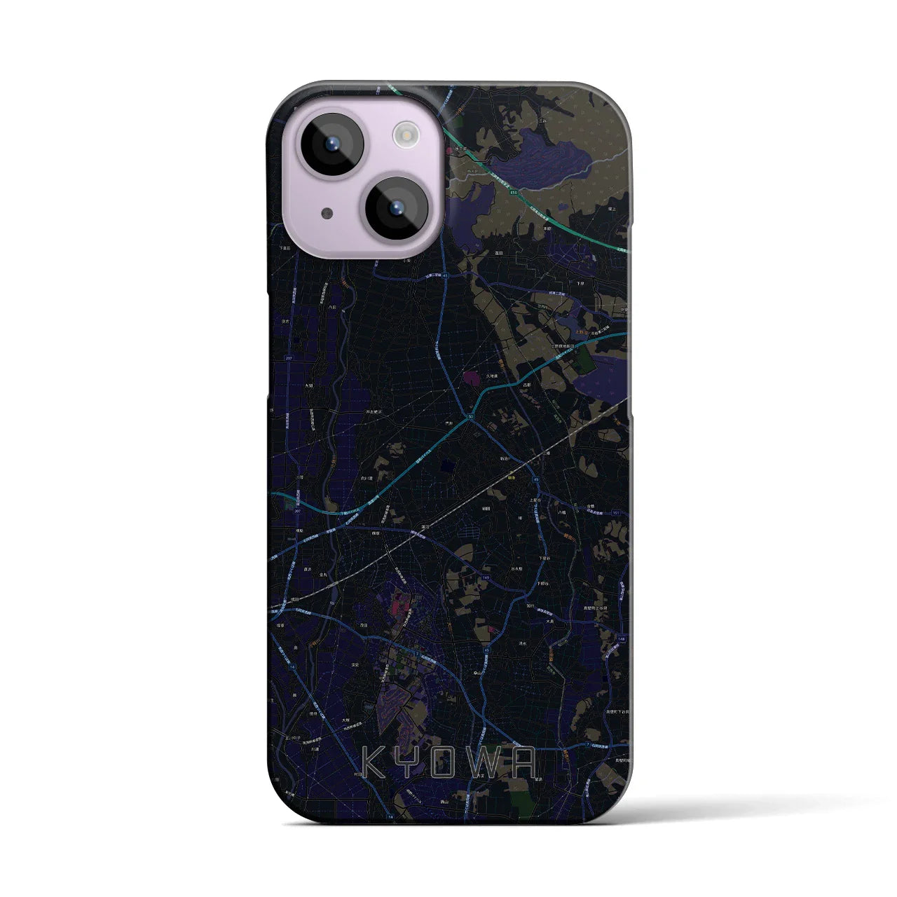 【協和(茨城県)】地図柄iPhoneケース(バックカバータイプ)