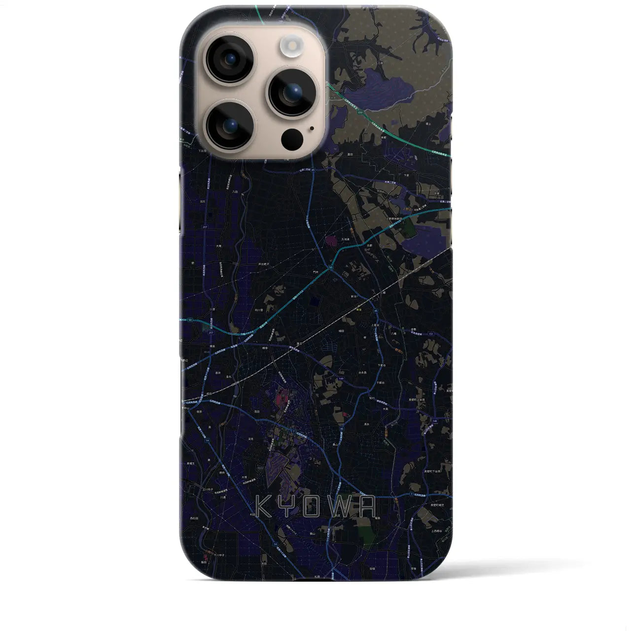 【協和(茨城県)】地図柄iPhoneケース(バックカバータイプ)