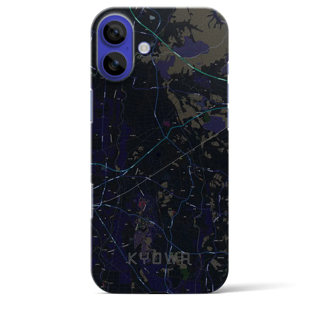 【協和(茨城県)】地図柄iPhoneケース(バックカバータイプ)