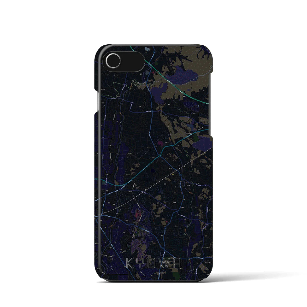 【協和(茨城県)】地図柄iPhoneケース(バックカバータイプ)
