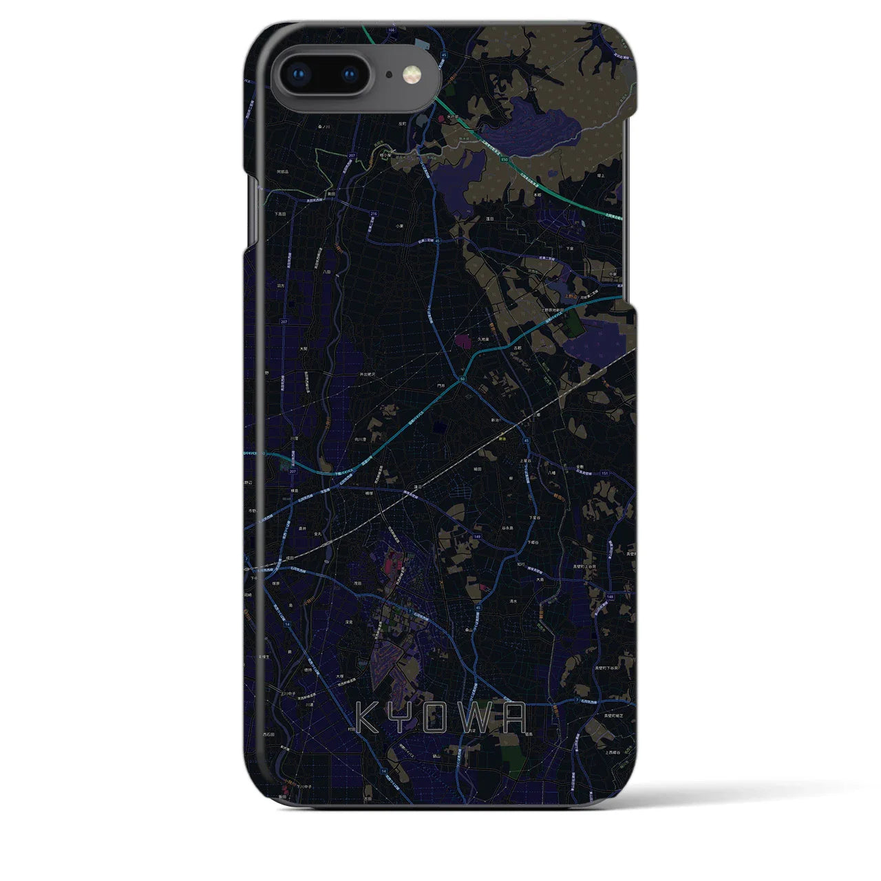 【協和(茨城県)】地図柄iPhoneケース(バックカバータイプ)